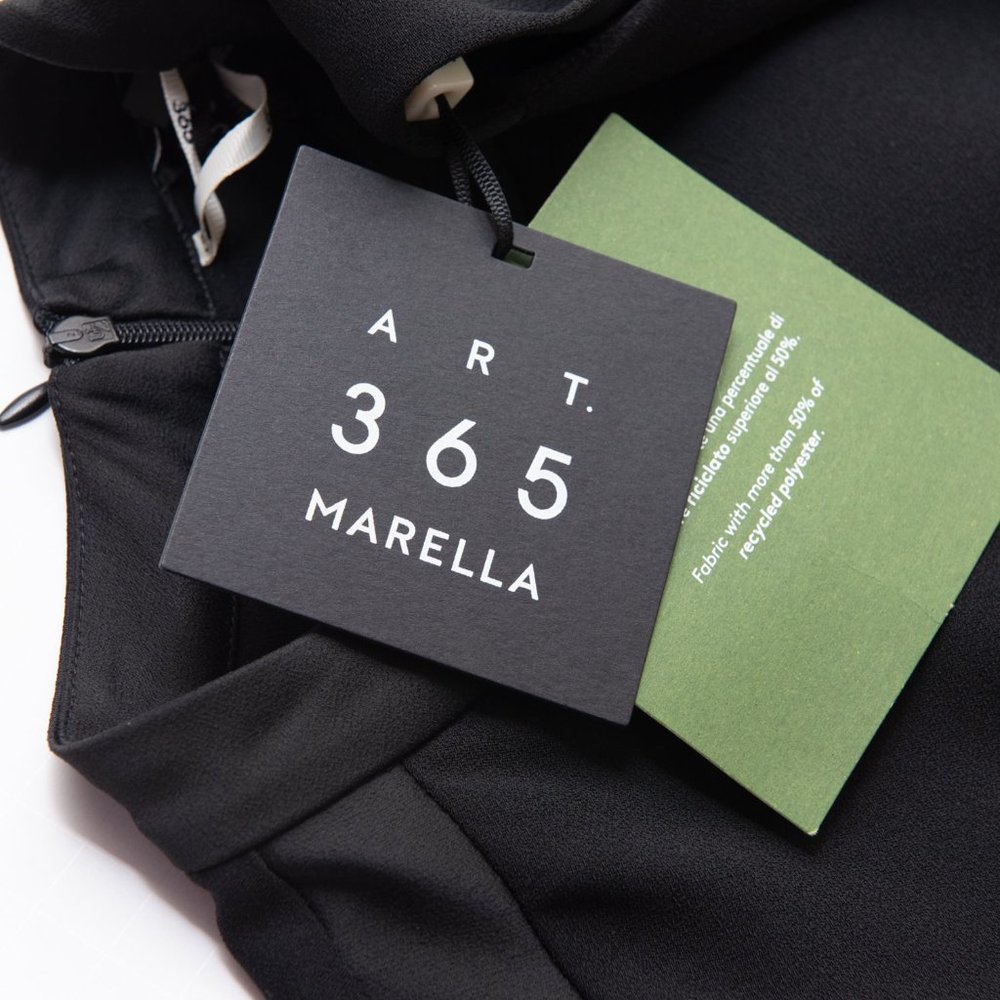 Marella Mariacarla Dress Mini Sleeveless A-Line Pockets Round Neck Size 4 New - Picture 3 of 8